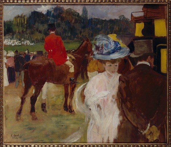At the Auteuil races (the Draggs), 1907.