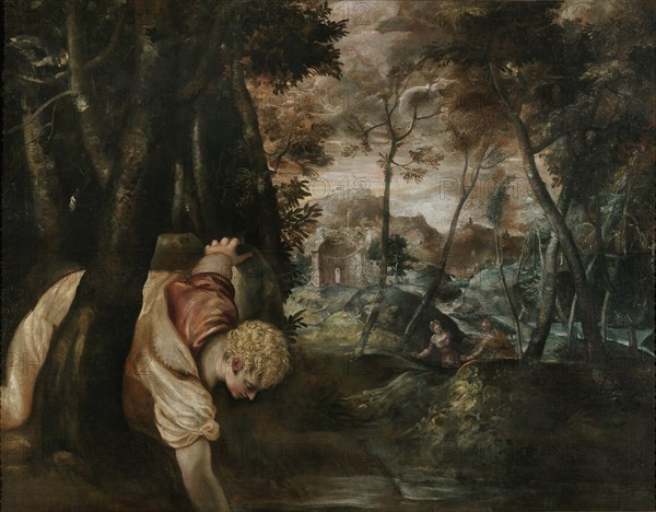 Narcissus, 1550s. Creator: Tintoretto, Jacopo (1518-1594).