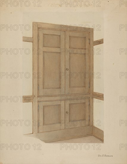 Shaker Room Cupboard, c. 1938.