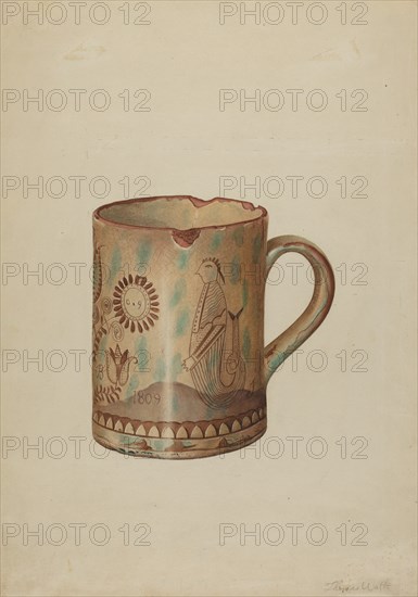 Pa. German Hildebrandt Mug, c. 1939.