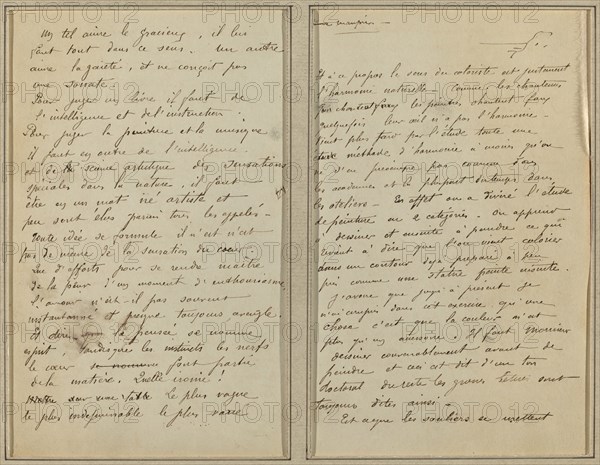 Manuscript Pages [recto], 1884-1888.