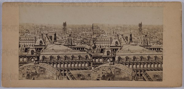 Panorama of Paris, between 1860 and 1862.