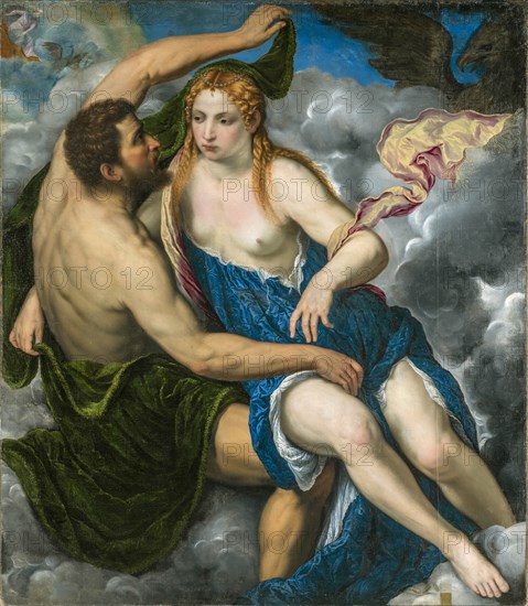 Jupiter and Io, 1550s. Creator: Bordone, Paris (1500-1571).