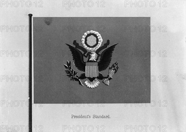 Flags. President's Standard, 1911. Creator: Harris & Ewing.