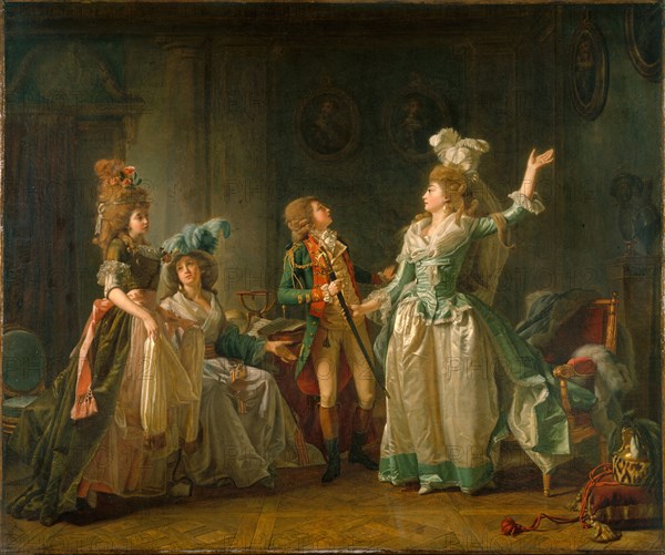 The departure of the dragoon, 1789.