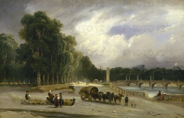 Cours-la-Reine, around 1828, c1828.