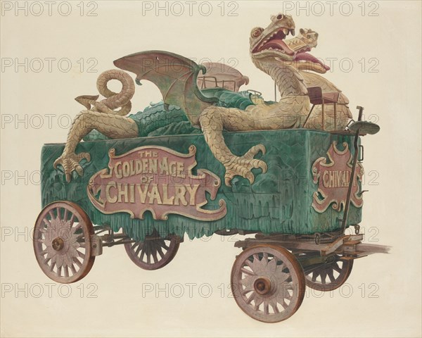 Age of Chivalry Circus Wagon, c. 1938.