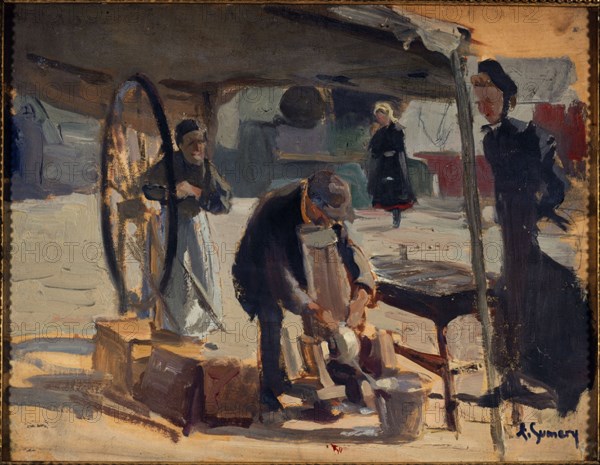 Knife grinder in Passy, 1890.