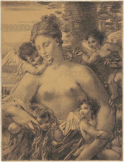 Nude with Cherubim, 1860s-1870s.