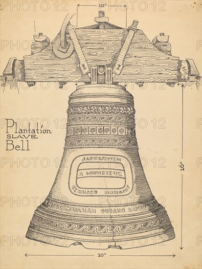 Fontainbleau Plantation Bell, c. 1936.