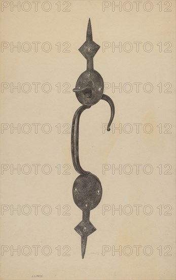 Door Handle with Thumb Press, c. 1939.