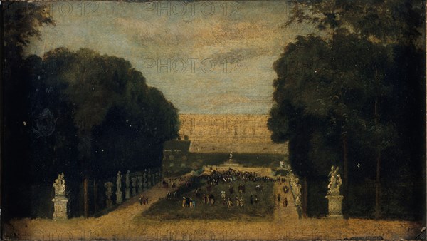 Allee du Carpet-Vert, in Versailles, c1860.