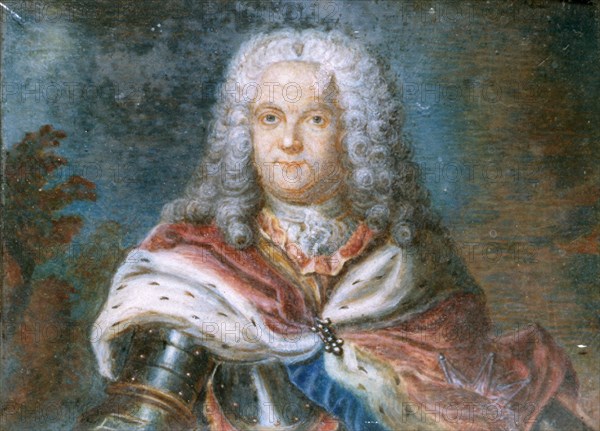 Portrait thought to be the Marshal of Saxe.