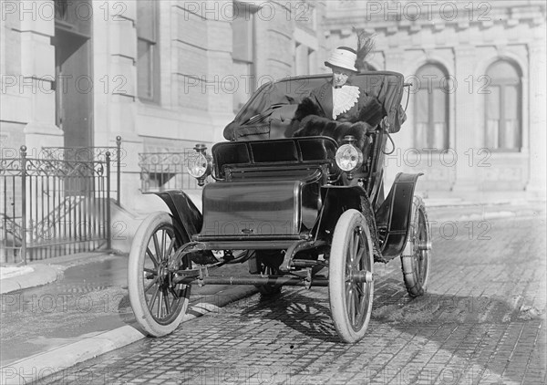 Mrs. William E. Borah In Auto, 1912. Creator: Harris & Ewing.