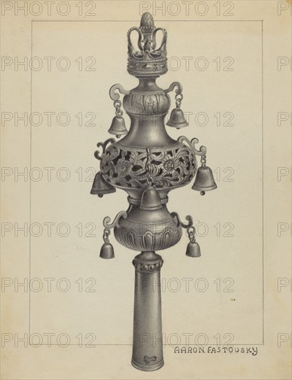 Silver Ornament for Scroll, c. 1936.