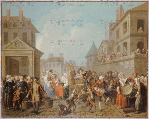 Le Carnaval des rues de Paris, 1757.