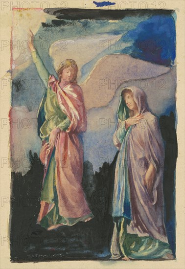 Study for "Faith" and "Hope", c. 1890.