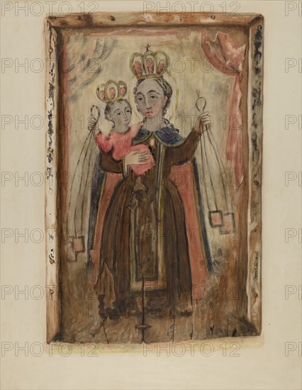 Retablo (Our Lady of Carmel), 1935/1942.