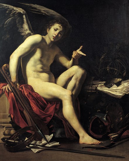 Amor Victorious, 1624. Creator: Riminaldi, Orazio (1593-1630).