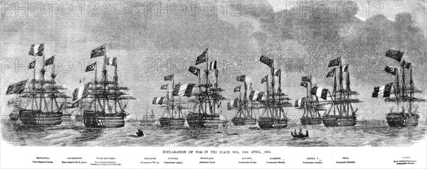 'Declaration of War in the Black Sea', 1854. Creator: Unknown.