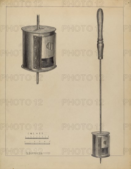 Fireplace Coffee Roaster, c. 1936.