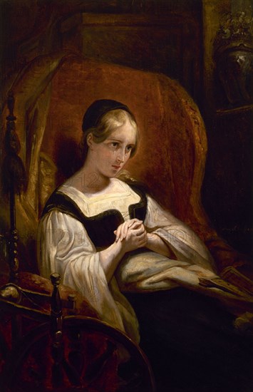 Marguerite at the spinning wheel, c1831.