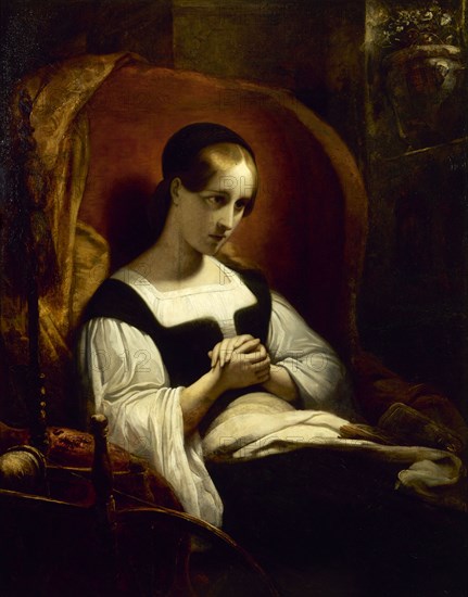 Marguerite at the spinning wheel, c1831.