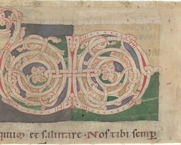 Initials V and D, third quarter 12th century.