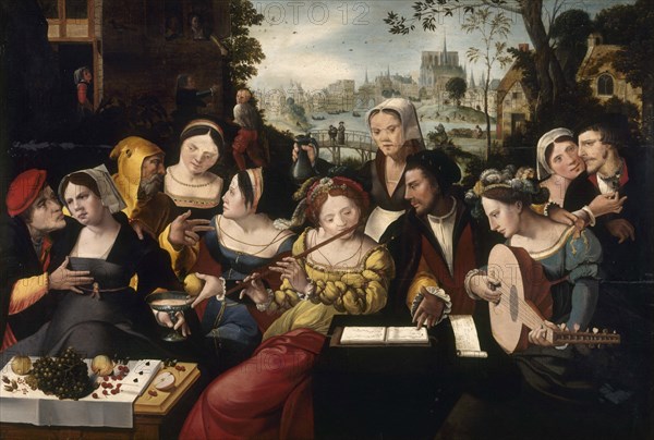 Prodigal child among courtesans, c1530.