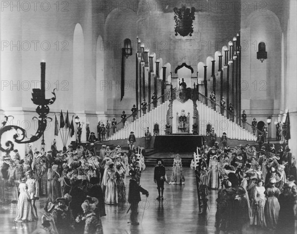 Hollywood set - interior view of palace, 1923.