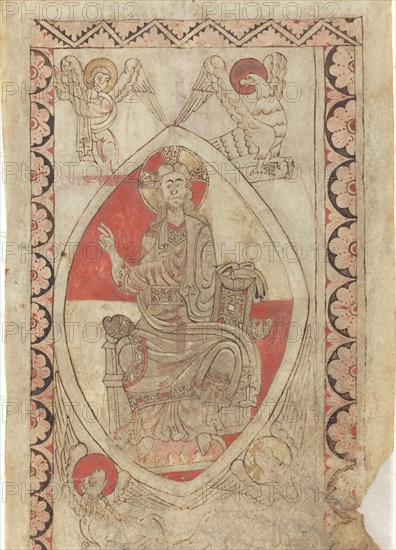 Christ in Majesty [recto], early 12th century.