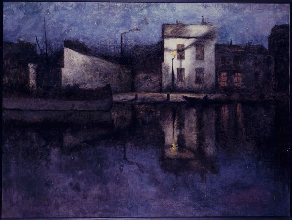 Saint-Martin canal, 10th arrondissement, 1890.