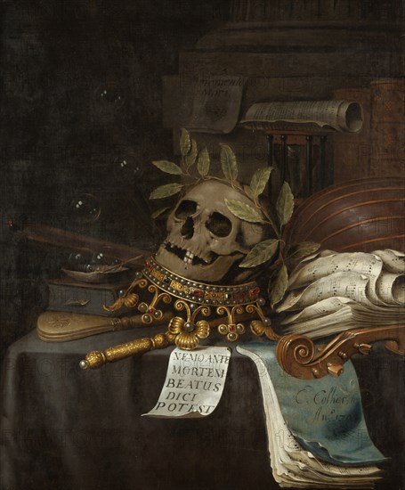 Vanitas Still Life, 1704. Creator: Collier, Edwaert (1642-1708).