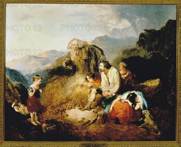 The Potato Blight, 1847. Creator: MacDonald, Daniel (1821-1853).