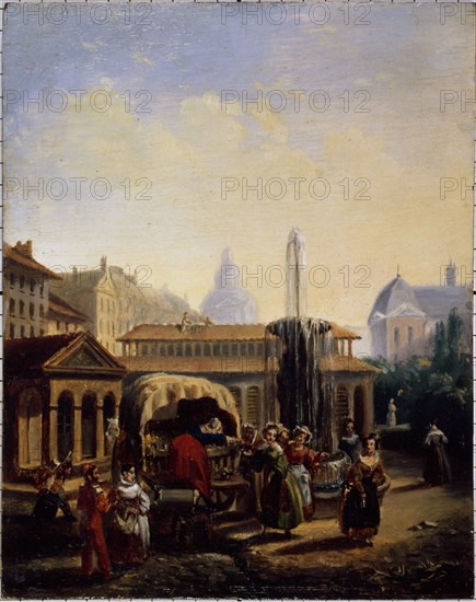 Saint-Martin market, around 1835.