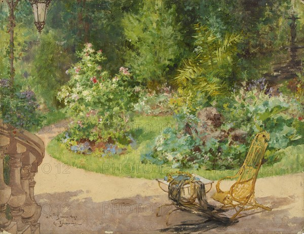 The garden of the avenue d'Eylau, 1885.