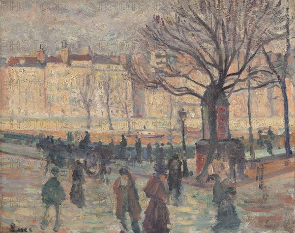 Parisian landscape. Banks of the Seine.