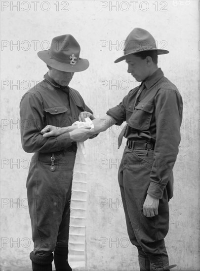 Boy Scouts Training Demonstration, 1912.