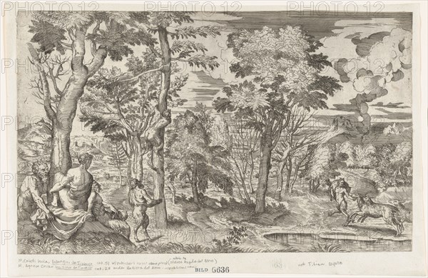 Satyrs in a Landscape (after Titian), ca. 1550-60.