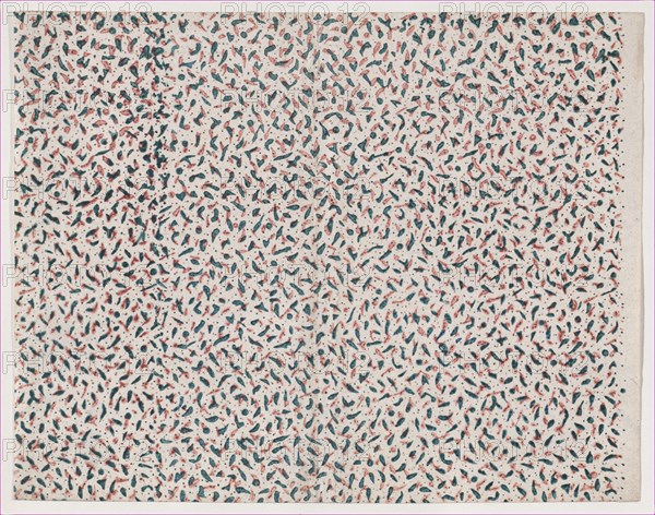 Sheet with overall abstract pattern, 19th century.