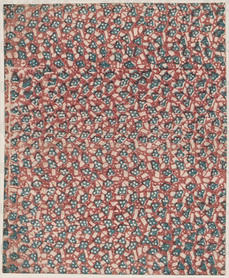 Sheet with overall abstract pattern, 19th century.