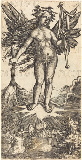Winged Woman on a Star, c. 1515/1518.