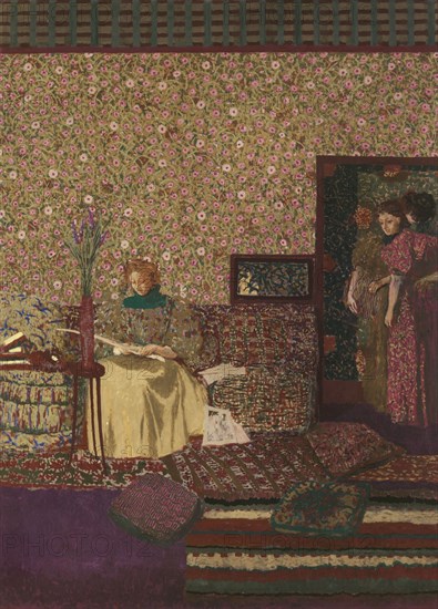 Figures in an interior. Intimacy, 1896.