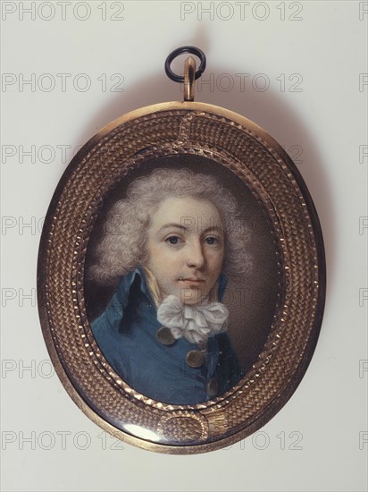 Portrait of a man dressed in blue, c1795.