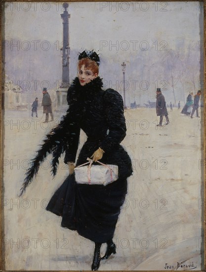Parisian on the Place de la Concorde, c1885.