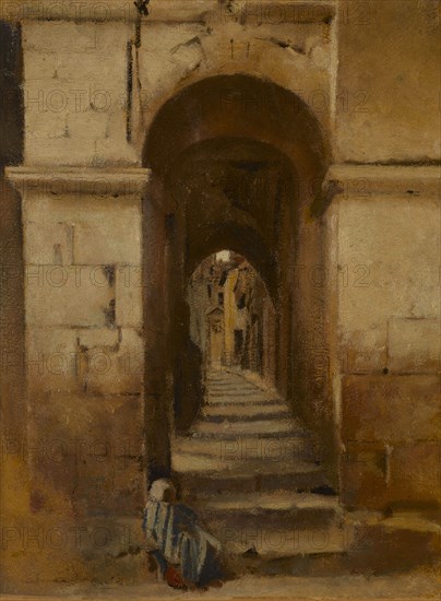 Ruelle à Rome, between 1859 and 1864.