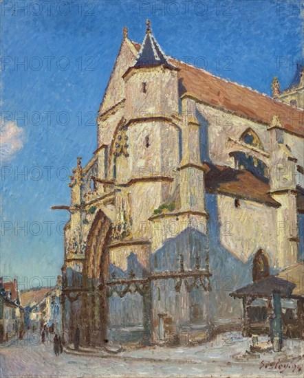 The Church of Moret (in the evening), 1894.