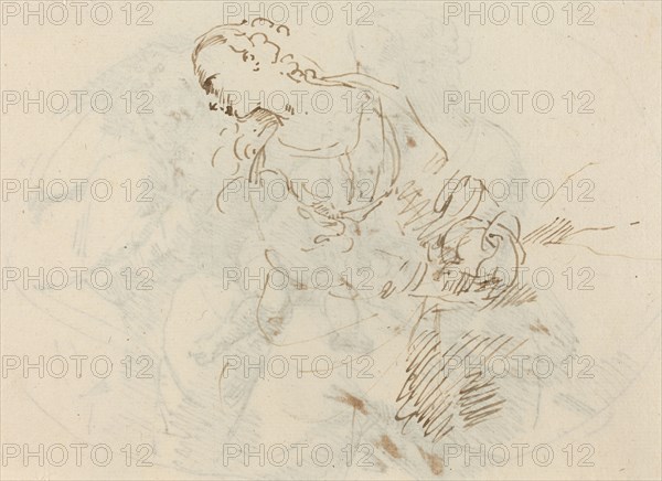 Female Figure (Penitent Magdalene?) [verso].