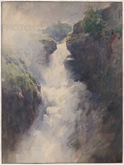 A Cascade in the Mountains, 1870s.