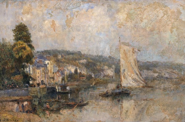 The Seine at La Bouille, near Rouen, c1904.